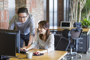 IT workers working in office