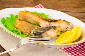 Healthy and Diet Food: Fried Fish Carp