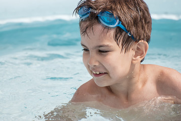 children in pool