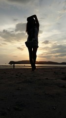 Girl on the beach in Thailand