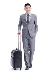 Young businessman travelling