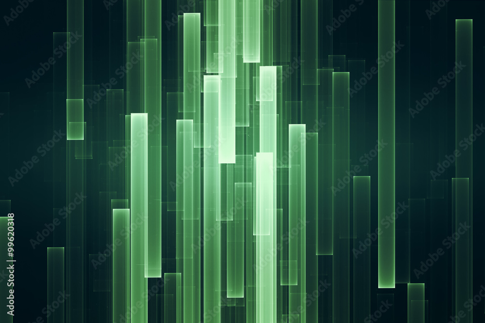 Wall mural futuristic lines data stream abstract background
