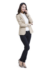 Portrait of fashionable businesswoman