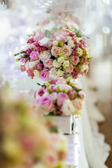 Decoration with beautiful roses