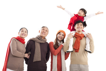 Portrait of a multi-generation family