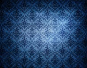 blue wallpaper pattern.