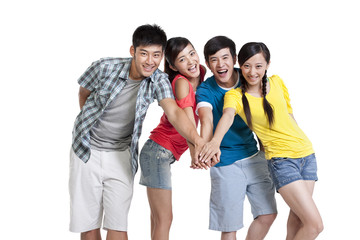 Fototapeta premium Portrait of a group of friends