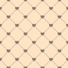 Naklejka premium Cute retro abstract seamless pattern. Can be used for wallpaper, cover fills, web page background, surface textures. Pink, broun and white colors.