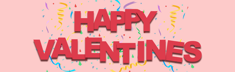 happy valentines day web banner february