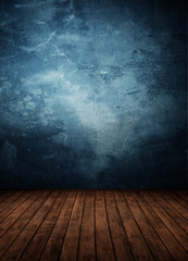 empty room with colored wall (concrete).