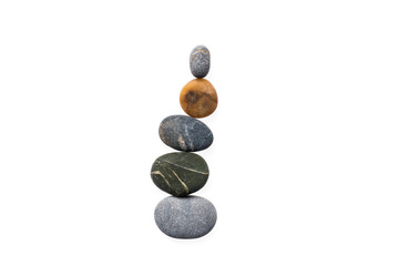 Balance Stones. Balance stone isolated on white background.