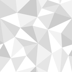 Fototapeta premium Seamless monochrome polygon pattern from triangles.