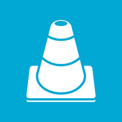 traffic cone icon.vector illustration.