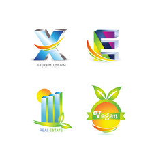 Obraz premium Logo icon design elements set