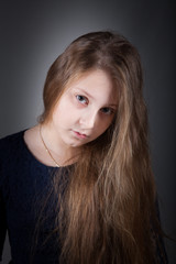 Naklejka premium 10 year old girl