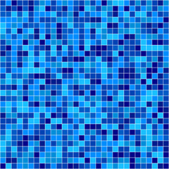 Blue vector mosaic