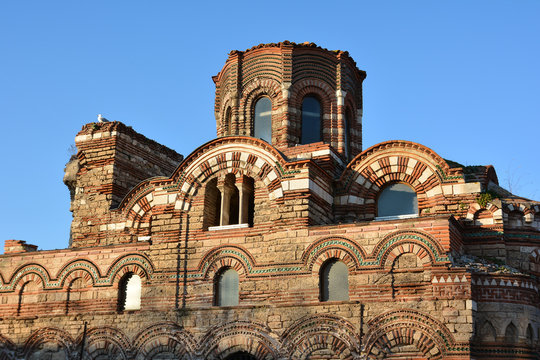 Christ Pantocrator Church in Old town Nessebar, Bulgaria