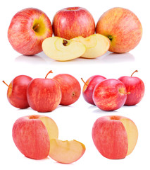 Fresh apple on white background