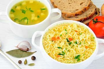 Chicken Soup with Noodles