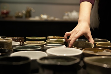 Fototapeta na wymiar Close-Up Of Ceramic Objects In Shop