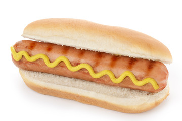 hot dog con senape