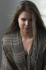 Close up portrait of an attractive young woman