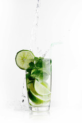 Making mojito cocktail