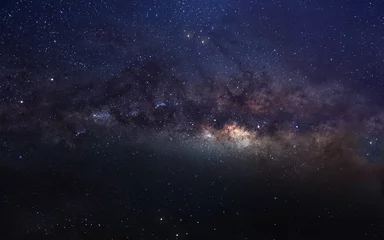 Draagtas Oneindige ruimte achtergrond met melkweg. Deze afbeeldingselementen geleverd door NASA. © Vadimsadovski