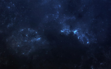 Infinite space background with nebulaes and stars. This image elements furnished by NASA.