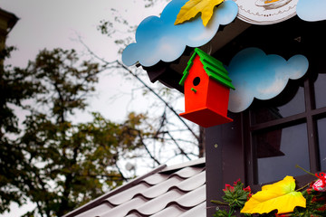 Сolorful bird house
