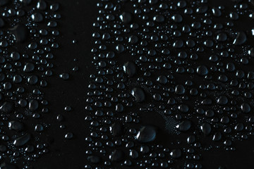water drops on black background