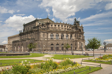 Germany, Dresden - JULY 11, 2012: The building of the Dresden St