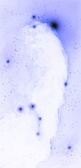 Nebula, Cosmic space and stars, blue cosmic abstract background..