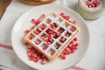 Belgische Waffeln zum Frühstück