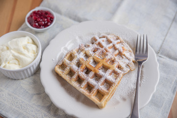 Belgische Waffeln zum Frühstück