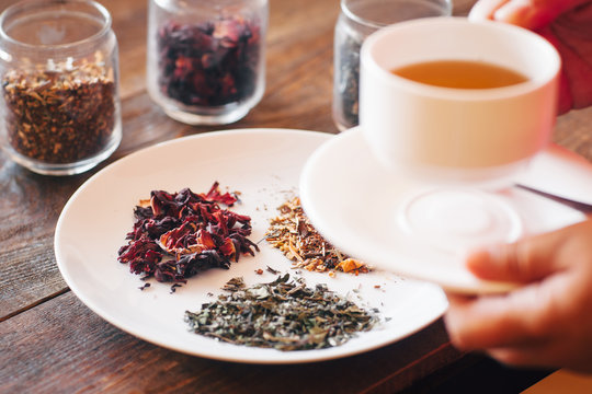 Tasting Of Different Types Of Tea