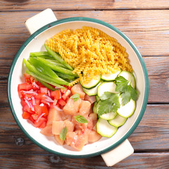 one pot pasta with vegetable and chicken