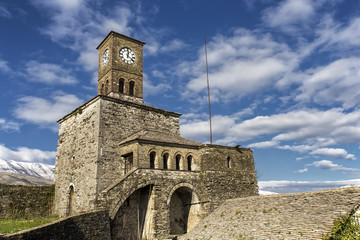 Cityscape of gjirokaster Albania