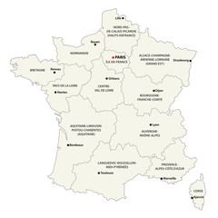 the new regions of france since map