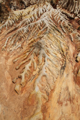 Abstract geological formation in Red Tsingy Madagascar
