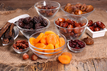 assorted dried fruit