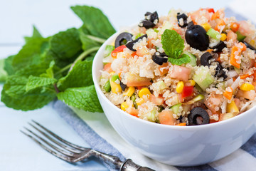 Quinoa vegan salad