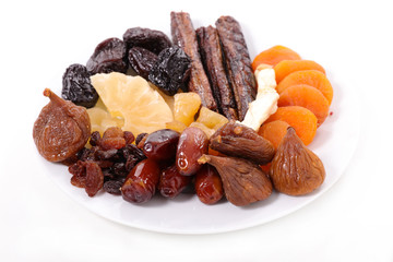 collection of dried fruit
