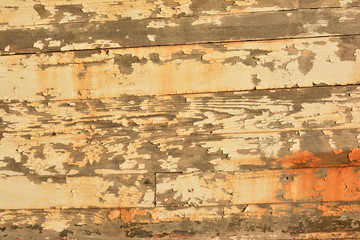 Obraz premium Old peeled wooden texture background
