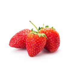 Strawberry on white background