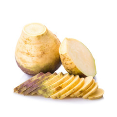 Swede isolated on white background
