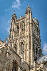 Fototapeta na wymiar Bell Harry Tower of Canterbury Cathedral