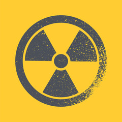Fototapeta premium Radioactive symbol. Design element. Vector illustration,eps 10.