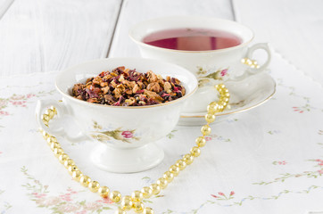 fruit tea with dried fruit