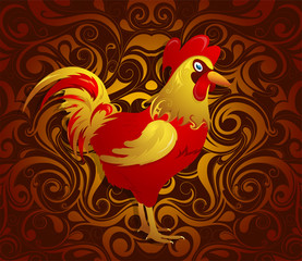 Rooster as symbol for year 2017